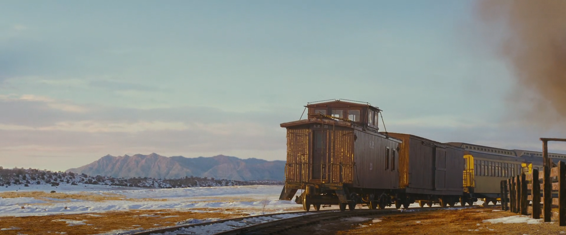 Final shot of a leaving train